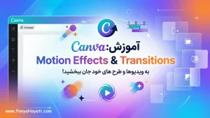 آموزش افزودن Motion Effects و Transitions در کنوا