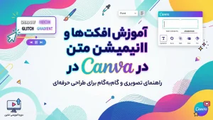 آموزش افکت‌ها و انیمیشن متن در Canva