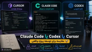Claude Code یا Codex یا Cursor؟ مقایسه برای توسعه پروژه واقعی